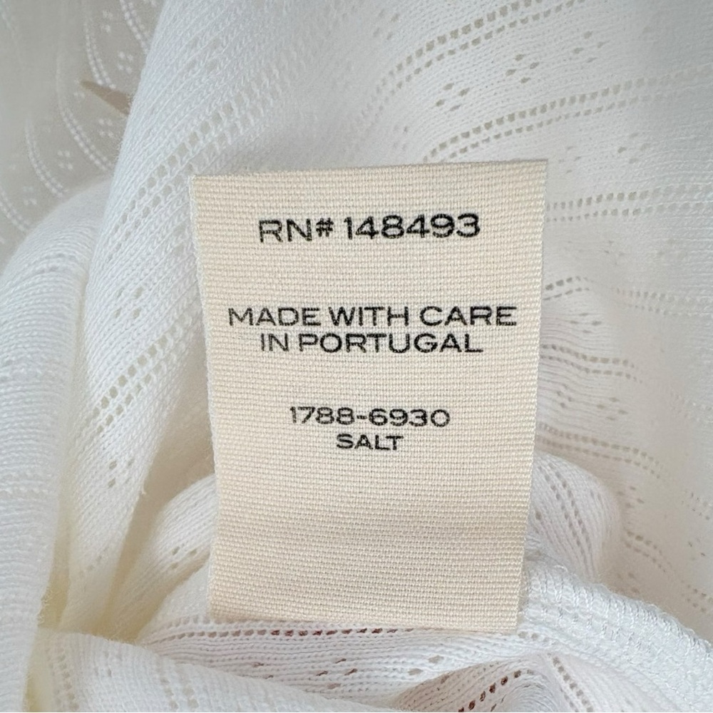 DÔEN Ligea Pointelle Organic Cotton Cami Medium Salt Romantic Cottagecore New - Picture 13 of 13